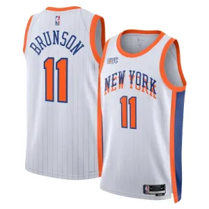 Nike New York Knicks Jalen Brunson Trikot City Edition 24/25 Swingman Weiß Für Herren