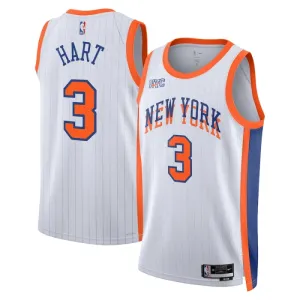 Nike New York Knicks Josh Hart Trikot City Edition 24/25 Swingman Weiß Für Herren