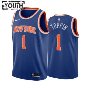 Nike New York Knicks Obi Toppin 1 Trikot Icon Edition Swingman Für Kinder