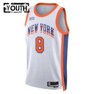 Nike New York Knicks Og Anunoby Trikot City Edition 24/25 Swingman Weiß Für Kinder