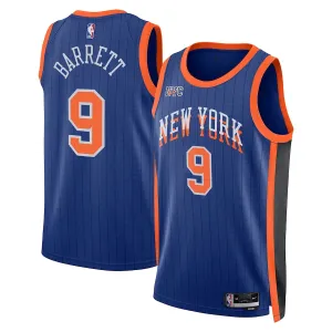 Nike New York Knicks RJ Barrett Trikot City Edition 23/24 Swingman Blau Für Herren