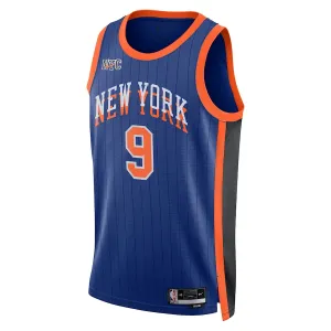 Nike New York Knicks RJ Barrett Trikot City Edition 23/24 Swingman Blau Für Herren