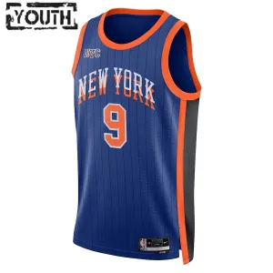 Nike New York Knicks RJ Barrett Trikot City Edition 23/24 Swingman Blau Für Kinder
