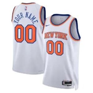 Nike New York Knicks Trikot Personalisiert Association Edition Swingman Weiß Für Herren