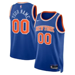 Nike New York Knicks Trikot Personalisiert City Edition 22/23 Swingman Blau Für Herren