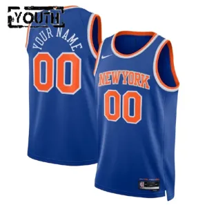 Nike New York Knicks Trikot Personalisiert City Edition 22/23 Swingman Blau Für Kinder