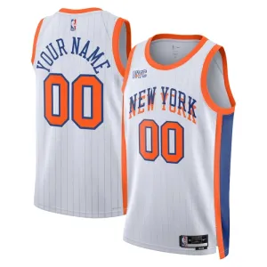 Nike New York Knicks Trikot Personalisiert City Edition 24/25 Swingman Weiß Für Herren