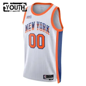 Nike New York Knicks Trikot Personalisiert City Edition 24/25 Swingman Weiß Für Kinder