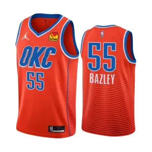 Jordan Oklahoma City Thunder Darius Bazley 55 Trikot Statement Edition 22/23 Swingman Orange Für Herren