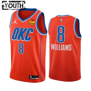 Jordan Oklahoma City Thunder Jalen Williams 8 Trikot Statement Edition 22/23 Swingman Orange Für Kinder