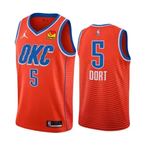 Jordan Oklahoma City Thunder Luguentz Dort 5 Trikot Statement Edition 22/23 Swingman Orange Für Herren Jordan Oklahoma City Thunder Luguentz Dort 5 Trikot Statement Edition 22/23 Swingman Orange Für Herren