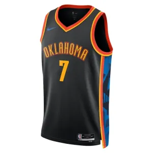 Nike Oklahoma City Thunder Chet Holmgren Trikot City Edition 24/25 Swingman Schwarz Für Herren