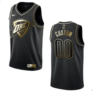 Nike Oklahoma City Thunder Golden Edition Trikot Personalisiert Swingman Schwarz Für Herren Nike Oklahoma City Thunder Golden Edition Trikot Personalisiert Swingman Schwarz Für Herren
