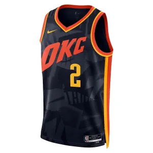 Nike Oklahoma City Thunder Shai Gilgeous Alexander Trikot City Edition 23/24 Swingman Schwarz Für Herren