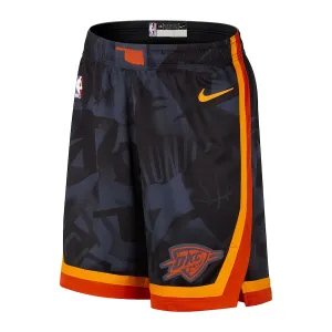 Nike Oklahoma City Thunder Shorts City Edition 23/24 Swingman Navy Für Herren
