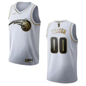 Nike Orlando Magic Golden Edition Trikot Personalisiert Swingman Weiß Für Herren