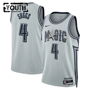 Nike Orlando Magic Jalen Suggs Trikot City Edition 24/25 Swingman Grau Für Kinder