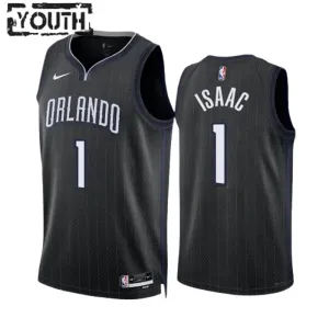 Nike Orlando Magic Jonathan Isaac 1 Trikot City Edition 22/23 Swingman Schwarz Für Kinder