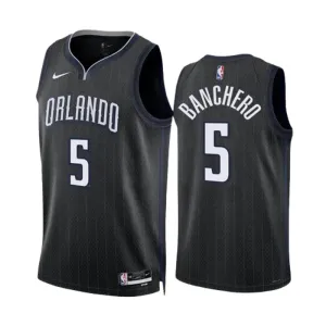 Nike Orlando Magic Paolo Banchero 5 Trikot City Edition 22/23 Swingman Schwarz Für Herren