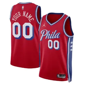 Jordan Philadelphia 76ers Trikot Personalisiert Statement Edition Swingman Rot Für Herren
