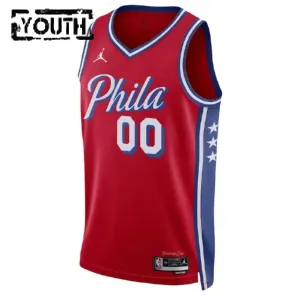 Jordan Philadelphia 76ers Trikot Personalisiert Statement Edition Swingman Rot Für Kinder