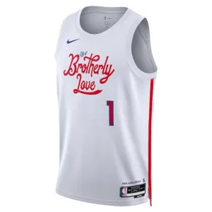 Nike Philadelphia 76ers James Harden 1 Trikot City Edition 22/23 Swingman Weiß Für Herren