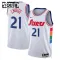 Nike Philadelphia 76ers Joel Embiid Trikot City Edition 24/25 Swingman Weiß Für Kinder