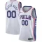 Nike Philadelphia 76ers Trikot Personalisiert Association Edition Swingman Weiß Für Herren