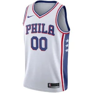 Nike Philadelphia 76ers Trikot Personalisiert Association Edition Swingman Weiß Für Herren