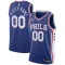 Nike Philadelphia 76ers Trikot Personalisiert Icon Edition Swingman Blau Für Herren