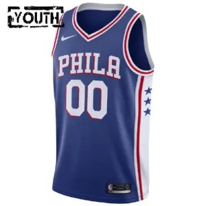 Nike Philadelphia 76ers Trikot Personalisiert Icon Edition Swingman Blau Für Kinder