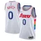Nike Philadelphia 76ers Tyrese Maxey Trikot City Edition 24/25 Swingman Weiß Für Herren