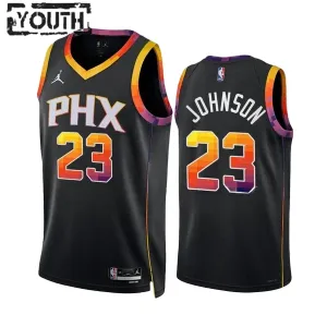 Jordan Phoenix Suns Cameron Johnson 23 Trikot Statement Edition Swingman Schwarz Für Kinder