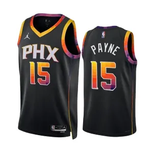 Jordan Phoenix Suns Cameron Payne 15 Trikot Statement Edition Swingman Schwarz Für Herren