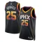 Jordan Phoenix Suns Mikal Bridges 25 Trikot Statement Edition Swingman Schwarz Für Herren