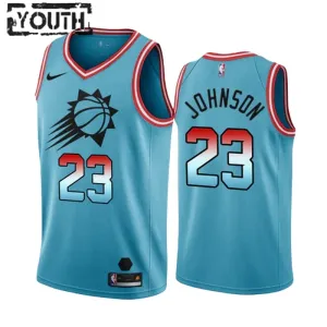 Nike Phoenix Suns Cameron Johnson 23 Trikot City Edition 22/23 Swingman Blau Für Kinder