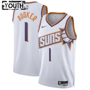 Nike Phoenix Suns Devin Booker Trikot Association Edition 23/24 Swingman Weiß Für Kinder