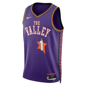 Nike Phoenix Suns Devin Booker Trikot City Edition 24/25 Swingman Lila Für Herren