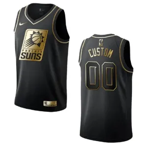Nike Phoenix Suns Golden Edition Trikot Personalisiert Swingman Schwarz Für Herren