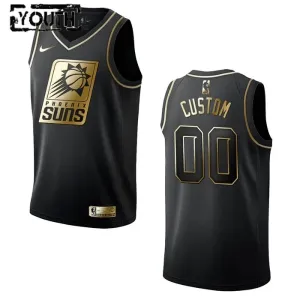 Nike Phoenix Suns Golden Edition Trikot Personalisiert Swingman Schwarz Für Kinder