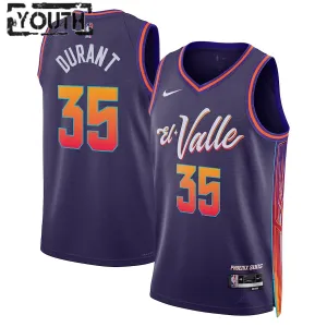 Nike Phoenix Suns Kevin Durant Trikot City Edition 23/24 Swingman Lila Für Kinder