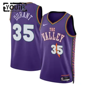 Nike Phoenix Suns Kevin Durant Trikot City Edition 24/25 Swingman Lila Für Kinder