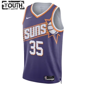 Nike Phoenix Suns Kevin Durant Trikot Icon Edition 23/24 Swingman Lila Für Kinder