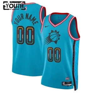 Nike Phoenix Suns Trikot Personalisiert City Edition 22/23 Swingman Blau Für Kinder
