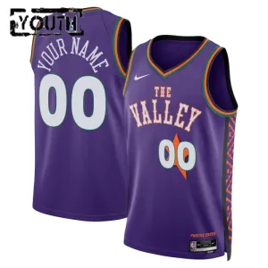 Nike Phoenix Suns Trikot Personalisiert City Edition 24/25 Swingman Lila Für Kinder