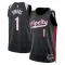 Nike Portland Trail Blazers Anfernee Simons Trikot City Edition 24/25 Swingman Schwarz Für Herren