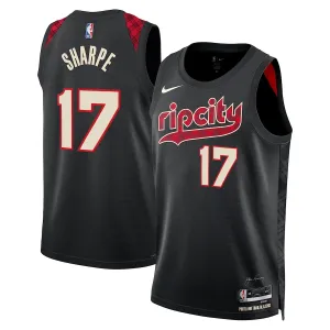 Nike Portland Trail Blazers Shaedon Sharpe Trikot City Edition 23/24 Swingman Schwarz Für Herren