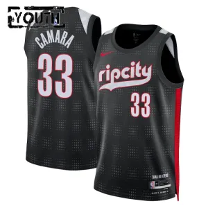 Nike Portland Trail Blazers Toumani Camara Trikot City Edition 24/25 Swingman Schwarz Für Kinder Nike Portland Trail Blazers Toumani Camara Trikot City Edition 24/25 Swingman Schwarz Für Kinder