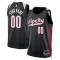 Nike Portland Trail Blazers Trikot Personalisiert City Edition 24/25 Swingman Schwarz Für Herren