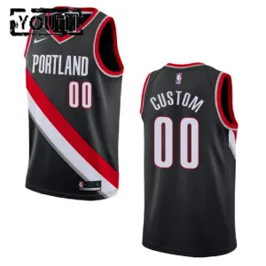Nike Portland Trail Blazers Trikot Personalisiert Icon Edition Swingman Schwarz Für Kinder